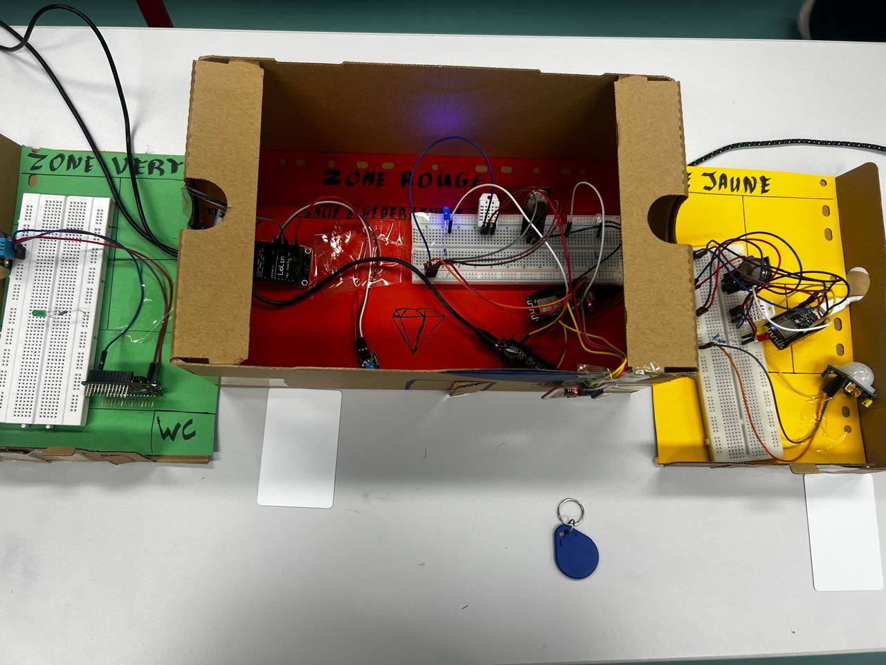 Maquette gants connectés Minecraft IoT