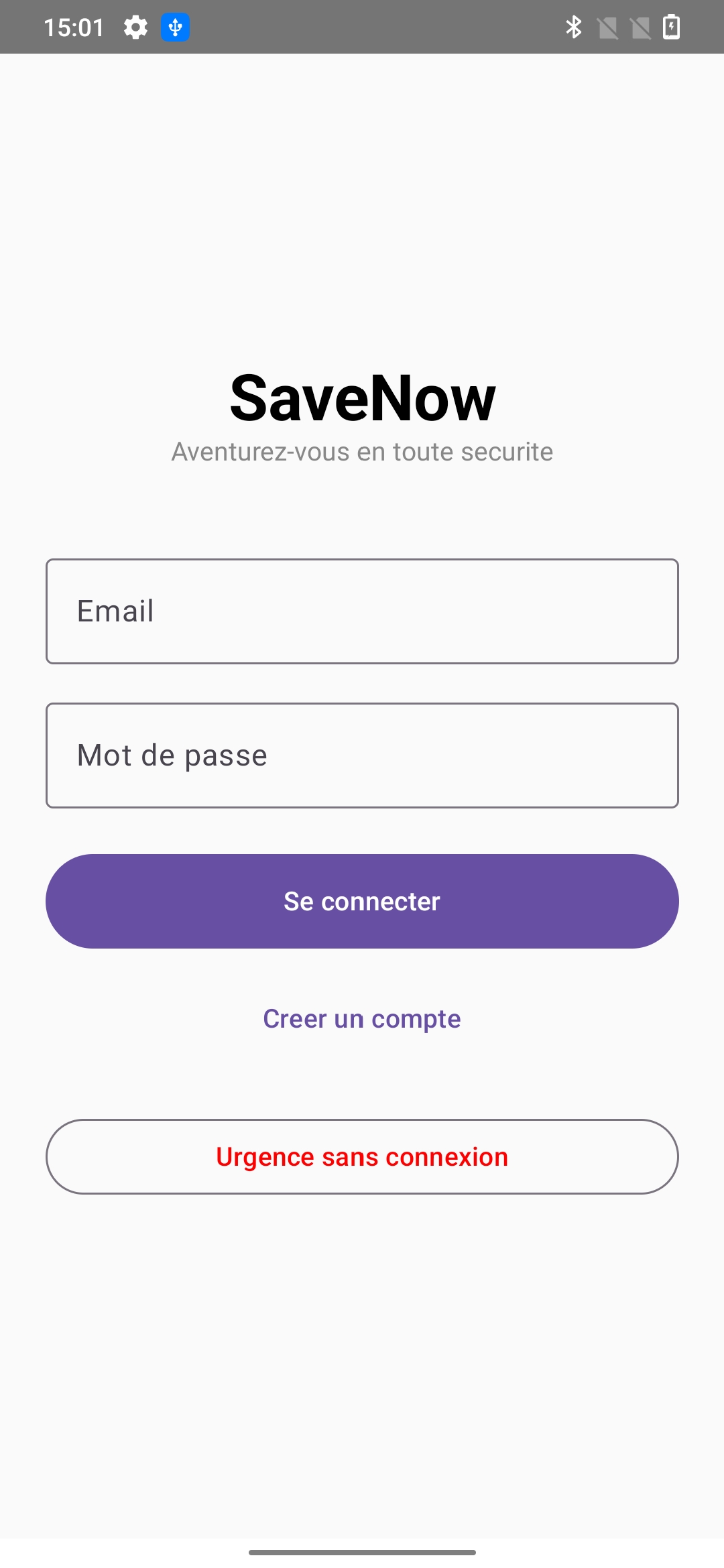 SaveNow — Mode SOS actif